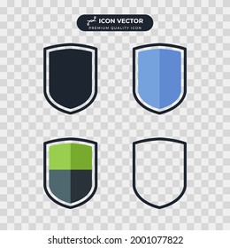 shield icon symbol template for graphic and web design collection logo vector illustration