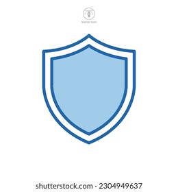 shield icon symbol template for graphic and web design collection logo vector illustration