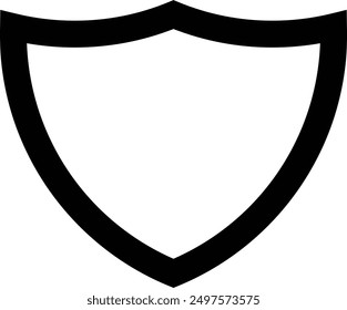Shield icon symbol vector illustration art.
