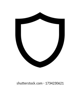 shield icon symbol vector on white background