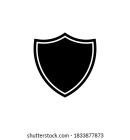 Shield icon symbol vector on white background