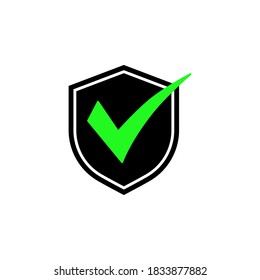 Shield icon symbol vector on white background