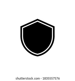 Shield icon symbol vector on white background