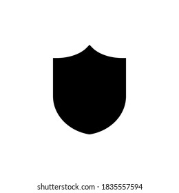 Símbolo de icono Escudo vector de fondo blanco