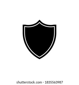 Shield icon symbol vector on white background