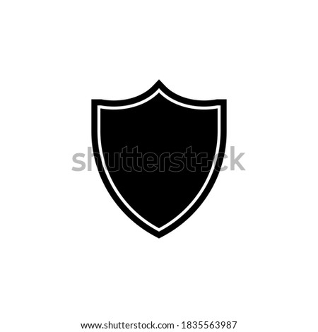 Shield icon symbol vector on white background