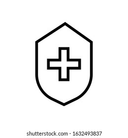 Shield Icon. Shield Symbol For Your Web Site Design, Logo, App, UI. Vector illustration