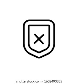Shield Icon. Shield Symbol For Your Web Site Design, Logo, App, UI. Vector illustration