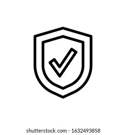 Shield Icon. Shield Symbol For Your Web Site Design, Logo, App, UI. Vector illustration