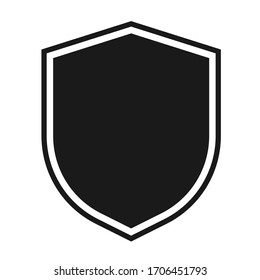 Shield icon template isolated. logo design, flat syle  color editable vector illustration 