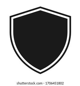 Shield icon template isolated. logo design, flat syle  color editable vector illustration 
