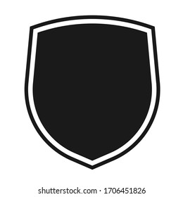Shield icon template isolated. logo design, flat syle  color editable vector illustration 