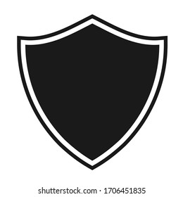 Shield icon template isolated. logo design, flat syle  color editable vector illustration 