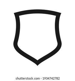 Shield icon template isolated. logo design, flat syle  color editable vector illustration 