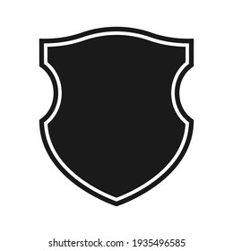 Shield icon template isolated. logo design, flat syle  color editable vector illustration 