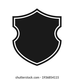 Shield icon template isolated. logo design, flat syle  color editable vector illustration 