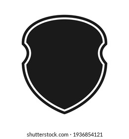 Shield icon template isolated. logo design, flat syle  color editable vector illustration 