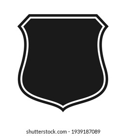 Schild Symbol-Vorlage einzeln. Logo-Design, florale, bearbeitbare Vektorgrafik 