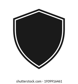 Shield icon template isolated. logo design, flat syle  color editable vector illustration 