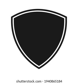 Shield icon template isolated. logo design, flat syle  color editable vector illustration 
