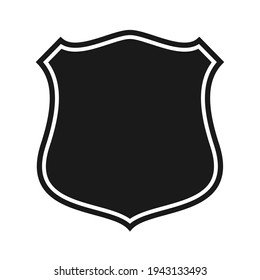 Shield icon template isolated. logo design, flat syle  color editable vector illustration 