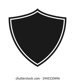 Shield icon template isolated. logo design, flat syle  color editable vector illustration 