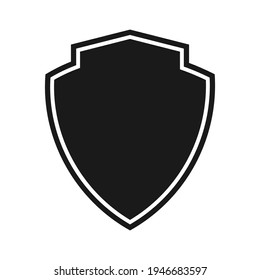 Shield icon template isolated. logo design, flat syle  color editable vector illustration 