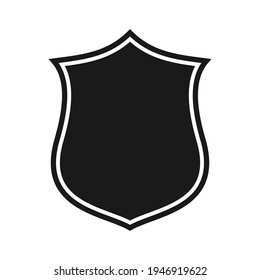 Shield icon template isolated. logo design, flat syle  color editable vector illustration 