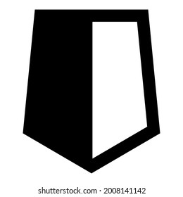 Shield icon template isolated. logo design, flat syle color editable vector illustration