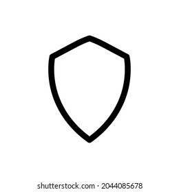 Shield icon template isolated. logo design, flat syle color editable vector illustration