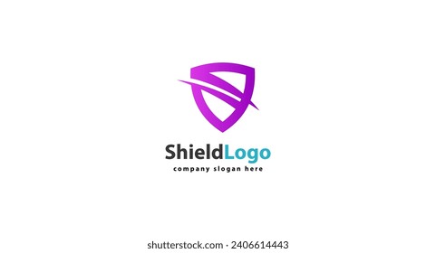 Plantilla de icono Escudo aislada. diseño de logotipo de escudo, ilustración de vector modificable en color.