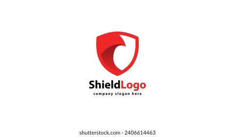 Schild Symbol-Vorlage einzeln. Schild Logo-Design, Farbeditierbare Vektorgrafik.
