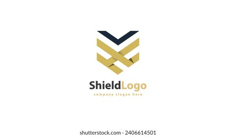 Shield icon template isolated. shield logo design, color editable vector illustration.