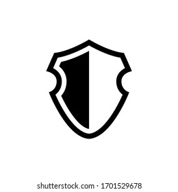 Schildsymbol im trendigen flachen Design