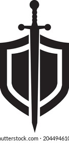 Schildsymbol in trendigem, flachem Design, Vektorgrafik auf weißem Hintergrund.eps