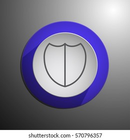 Shield Icon in trendy flat styl. Vector illustration, EPS10.