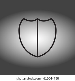 Shield Icon in trendy flat styl. Vector illustration, EPS10.