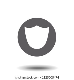 Shield Icon in trendy flat style isolated on white background. Symbol for your web site design, logo, app, UI. Vector illustration.