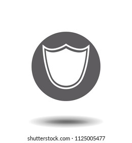 Shield Icon in trendy flat style isolated on white background. Symbol for your web site design, logo, app, UI. Vector illustration.