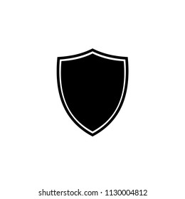 Shield Icon in trendy flat style isolated