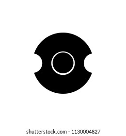 Shield Icon in trendy flat style isolated