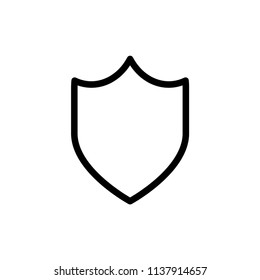 Shield Icon in trendy flat style isolated on white background.