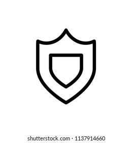 Shield Icon in trendy flat style isolated on white background.