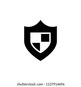 Shield Icon in trendy flat style isolated on white background.