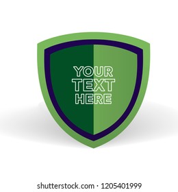 Shield Icon in trendy flat style. Shield symbol for your web site design, logo, Vector illustration