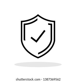 Shield Icon In Trendy Flat Style. Trusted Source Symbol For Your Web Site Design, Logo, App, UI Vector EPS 10. 