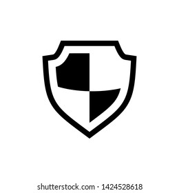 Shield icon in trendy flat style isolated vector. Shield icon, protection symbol.
