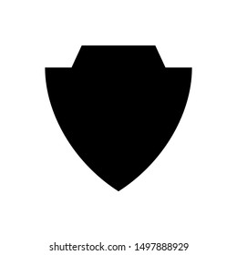 Shield Icon in trendy flat style isolated