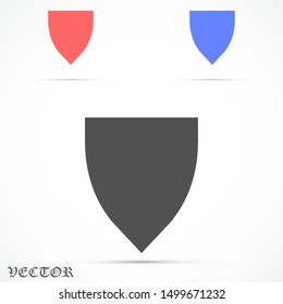 Shield Icon in trendy flat style design Shield Icon Vector illustration Vector shield icon. Shield  Protection 