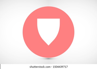 Shield Icon in trendy flat style design Shield Icon Vector illustration Vector shield icon. Shield Protection